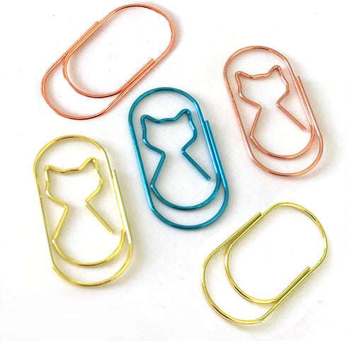Gold Large Paper Clips,Jumbo Wide Cat 2inch 20pcs Fat Paperclips Non Skid Smooth Wire Rustproof clips for School Office Home...