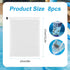 8pcs Pool Vacuum Filter Bag, 12.2x9inch Fine Mesh Bag Reusable Fine Sewing Mesh Filter Bags Aquarium Swimming Pool Vacuum Bag Replacement for Pool...