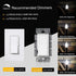 CRLight 2W 4000K LED Candelabra Bulb Daylight White Glow, 25W Equivalent 250LM, E12 Chandelier Dimmable LED Light Bulbs, Antique Edison C35 Froste...