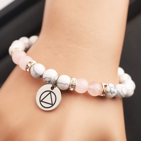 TIIMG Sobriety Gift Addiction Recovery Gift Recovery NA Gift AA Alcoholics Anonymous Birthday Gift Sober Beaded Bracelet New Beginnings Gift...
