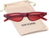 GIFIORE Retro Small Cat Eye Sunglasses Y2K Tinted Colored Lense Black Skinny Tiny Sun Glasses...