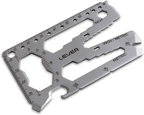Lever Gear Toolcard Pro - 40 in 1 Credit Card Multitool. Slim, Minimalist Survival Card Wallet Tool Card. TSA Approved Multitool Card Pocket Tool....