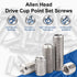 MroMax 50Pcs M3 x 4mm Flat Set Screw, 304 Stainless Steel Internal Hex Allen Head Drive Cup Point Set Screws Silver Socket Grub Screws for Towel R...