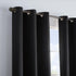 ECLIPSE Microfiber Total Privacy Blackout Thermal Grommet Window Curtain for Bedroom (1 Panel), 42" x 95", Black...