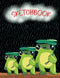 Frogs Sketchbook : 120 blank pages for drawing and sketching, Black cover with three frogs on a rainy day for art lovers...