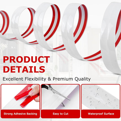 Flexible Wall Corner Protector Moulding Trim Peel and Stick Wall Corner Guards Edge Protector Self Adhesive Wall Molding Trim Strip for Wall Edge ...