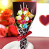 Minisland Multicolor Rose Flower Cocktail Picks, 4.7 Inch Long Bamboo Fancy Toothpicks for Appetizers, Bridal Shower Wedding Valentines Party Food...