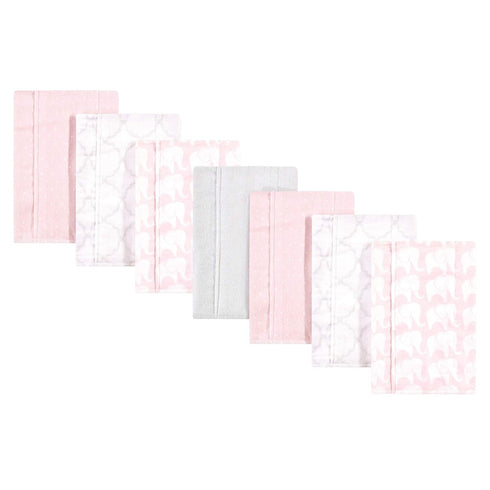 Hudson Baby Unisex Baby Cotton Flannel Burp Cloths, Girl Elephant, One Size...