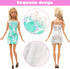15 Set Doll Clothes for 11.5 Inch Doll Include 2 Sequins Dresses 6 Outfits Tops and Pant/Short/Skirts 7 Fashion Dresses for 11.5 Inch Fashion Doll...