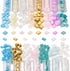 395Pcs 5mm Tila Beads Glass Seed Beads 15 Styles Golden Square Beads 2 Hole Tile Beads Rectangle Pastel Carrier Beads Kit for DIY Crafts Bracelets...