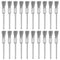 Rocaris 20 Pack Brass Wire Brushes Set, Steel Wire Wheels Pen Brushes Set Kit Accessories for Rotary Tool...