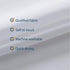 N&Y HOME RV Shower Curtain Liner Fabric 47 x 64 inches, Hotel Quality, Washable, Water Repellent, White Bathroom Curtains with Grommets, 47x64...