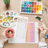6 Pieces DIY Geometric Decorative Stencils Painting Templates Art Drawing Stencil Templates for Scrapbooking Cookie Tile Furniture Wall Floor Deco...