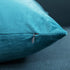 DEZENE Throw Pillow Cases 16x16 Turquoise: 2 Pack Cozy Soft Velvet Square Decorative Pillow Covers for Farmhouse Home Decor...
