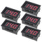 5 Pack DC 5-120V Digital Mini Voltmeter 2 Wire 0.56 inch LED Display Panel for Motorcycle Battery Monitor (Red)...