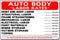 Everett Goodman Home Decor - Safety Sign Auto Body Labor Rates 8" x 12" Metal Tin Sign...