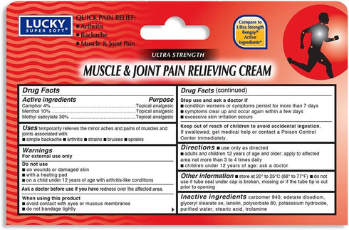 Lucky Super Soft Muscle & Joint Pain Relieving Cream, 1.5 Ounce...