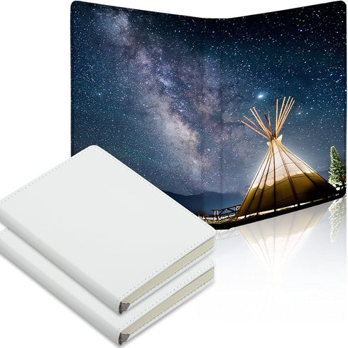Zonon Sublimation Journal Blank Notebooks A6 190 Pages Thick Faux Leather Notebooks Sublimation Notebooks Leather Sublimation Journal Notebooks fo...