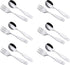 ANNOVA Children's Flatware 12 Pieces Set - Stainless Steel Silverware 6 x Safe Forks, 6 x Dinner Spoons - Kids Toddler Utensils Lunch Box (Engrave...