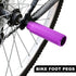 X AUTOHAUX Pair Aluminum Alloy Rear Foot Pegs Footrests Universal Purple for BMX MTB Bike Bicycle Fit 3/8 Inch Axles...