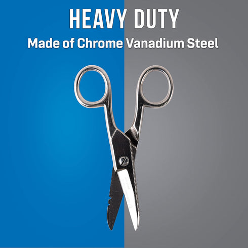 Jonard Tools ES-1964DS Stainless Steel Free-Fall Electrician's Scissors For Reduced Hand Fatigue...