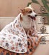 Luciphia 1 Pack 2 Pet Blankets for Dogs Cats, Fleece Print Dog Cat Blankets for Small Medium Large Puppy Kitten, Paw Brown White Small (23x16 inch...