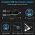 30W USB C Car Charger, PD 3.0 & 2.4A Dual Port Fast Charging Car Adapter 12V USB Outlet Cigarette Lighter Plug for iPhone 15 Pro Max 15 Plus 14 13...