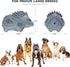 Dog Chew Toys for Aggressive Chewers, Indestructible Dog Toys for Large Dogs Tough Durable Squeaky Interactive Dog Toys, Teeth Chew Toy for Meduiu...