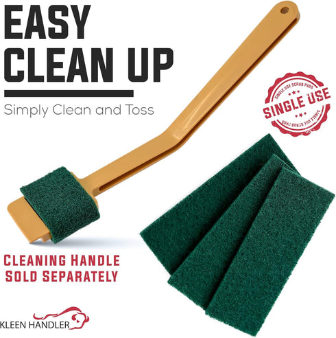 60 Pcs Slicer EZ Scrub Pad – Electric Blade Cleaning Tool, Deli Slicing Machine Cleaner Pads, Clean Mandolin Slicer Safely, Small Scrub Pads (Pack...