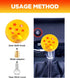Z Star Manual Gear Stick Shift Knob,Z Stars Shift Knob with M8x1.25 M10x1.5 M10x1.25 Adapter,Universal Round Ball Gear Shifter Knobs (7 Star)...