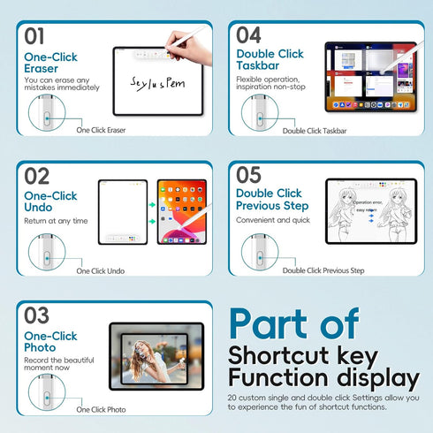 for Apple Pencil 1st Generation, Stylus Pen for iPad, Apple Pen USB-C Port Support Reverse Charging.Magnetic,Tilt & Palm Rejection.Suitable for iP...