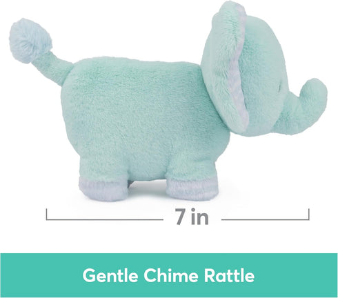 GUND Baby Safari Friends Collection Plush Elephant with Chime, Sensory Toy Stuffed Animal for Babies and Newborns, Teal, 7"...