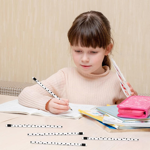 Whaline 36Pcs Boho Pencils with Erasers Boho Black Dot Writing Pencil Back to School Wood Pencils for School Company Office Stationery Gift...