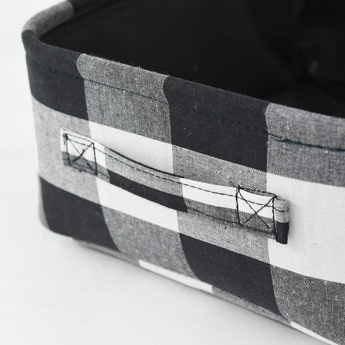 INough Christmas Buffalo Plaid Storage Basket for Kids - Collapsible Toy Box for Baby/Office/Bedroom - Low Gifts Farmhouse Decor...