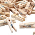 Wooden Craft Pegs, 100 Pieces of Natural Wooden Clothespins Photo Paper Peg Pin Craft Clips for Home School Arts Crafts Decoration - 3.5cm / 1.38 ...