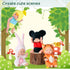 6 Sets 4 Inch Dolls Mini Reborn Baby Dolls with Animal Clothes Realistic Baby Doll Set for Girls Boys Toddlers and Kids 3+ (B)...