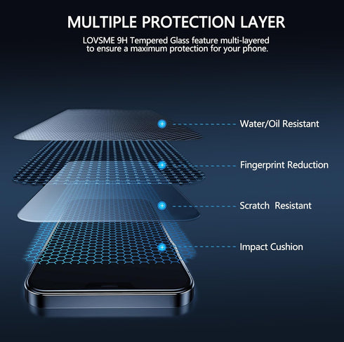 Screen Protector for OnePlus Nord CE4 5G, 9H Hardness Tempered Glass Film, Fingerprint Support, Anti-Scratch, Bubble Free, Case Friendly, HD Clear...