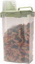 Food Storage Container - Airtight Seal and Food-Grade Transparent Plastic Container - BPA Free - Measuring Cup, Pouring spout - for Rice, Pasta, S...