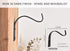 4 Inch Iron Wall Hooks for Plant Hanger Bracket Indoor Outdoor, Wall Mount Rustic Decor for Light, Lanterns Fence, Bird Feeders, Wind Chimes...