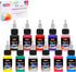 Airbrush Paint, 11 Colors Airbrush Paint Set (20 ml/0.7 oz), Ready to Spray, Opaque & Neon Colors, Water-Based, Premium Acrylic Airbrush Paint Kit...