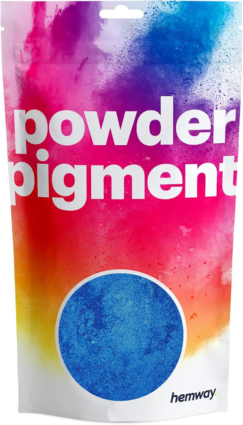 Hemway Pigment Powder Colour Luxury Ultra-Sparkle Dye Metallic Pigments for Epoxy Resin, Polyurethane Paint - 50g / 1.75oz - Metallic Royal Blue...