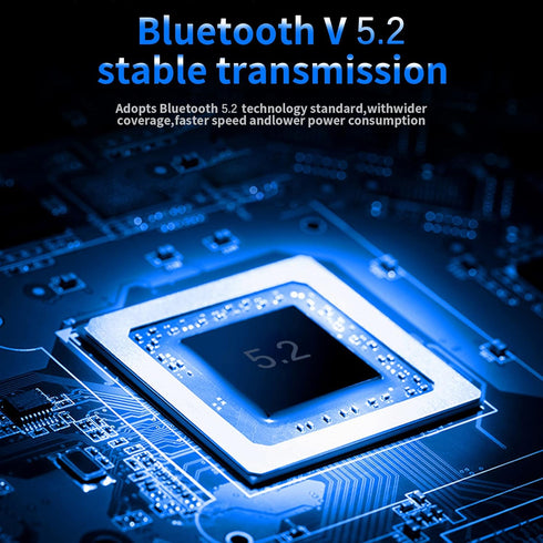 Motorcycle Bluetooth 5.2 Headphones Outdoor Helmet Earphone Bluetooth Stereo Music and Voice Microphone Soft Cable Earphone Motorcycle Helmet Head...