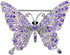 Faship Gorgeous CZ Crystal Butterfly Pin Brooch...