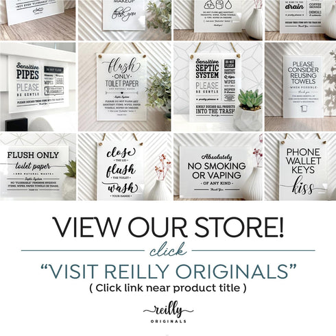 4x6 Inch Please Do Not Cut Directly on Countertop, Designer Sign ~ Ready to Stick, Lean or Frame (White)...