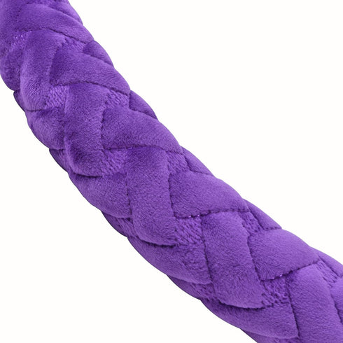 Flying Banner car Steering Wheel Cover Gel Massage Velvet Cool Warm Universal Size 15 inches SUV Truck Anti Slip Odorless Summer Winter (Purple, V...