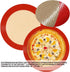 Silicone Baking Mats, Round Non-stick Silicone Mats for Pizza/Pie/Cake/Bread/Cookie, Reusable Sheet Liners for Baking Pans 2PCS (110mm, Red)...