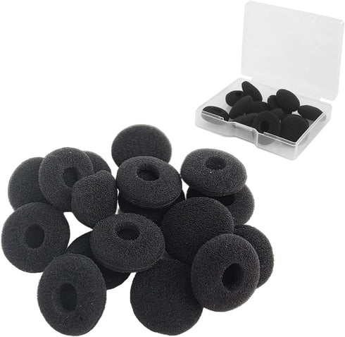 EKIND 24 PCS Sponge Soft Earbuds Cover Pads Replacement for Earphone MP3 MP4 Stereo Headsets Protective Accessories Cap (Black)...