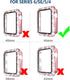 4 Pack Bling Hard PC Case with Tempered Glass Screen Protector Compatible with Apple Watch 44mm Series 6 Series 5 Series 4, Ultra-Thin Crystal Bum...