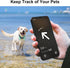 Waterproof Airtag Dog Collar Holder (2 Pack), Protective Anti-Lost Airtag Case for GPS Dog Tracker, Silicone Airtag Cat Collar Dog Airtag Holder f...