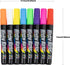 Window Marker 8 Pens,Liquid Chalk Markers,Wide 6mm,3-In-1 nip,washable,Liquid Ink,for Car,Chalkboard,Glass,Chalk Markers, Loved by Teachers, Kids,...